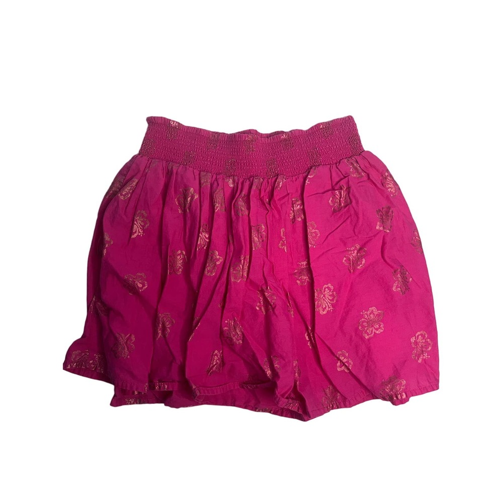 EST 1989 Place Pink Skirt, Juniors 12, Stretchy Elastic, Floral Design